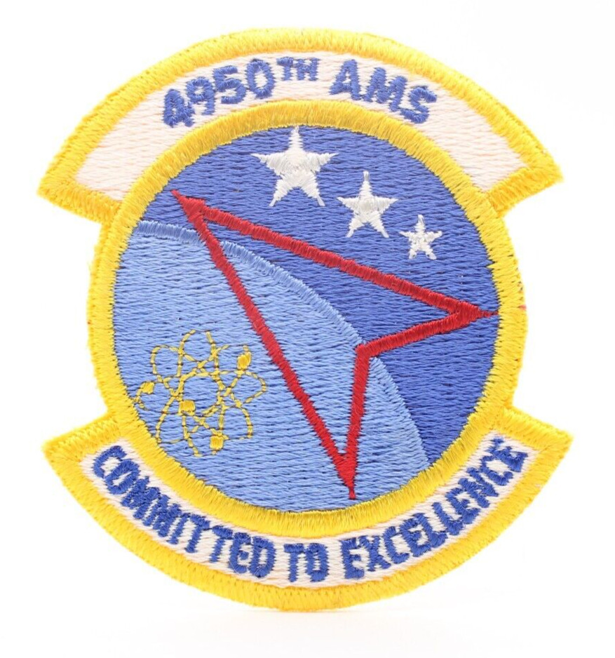 US Air Force  4950th AMS Patch Committed to Excellence Patch