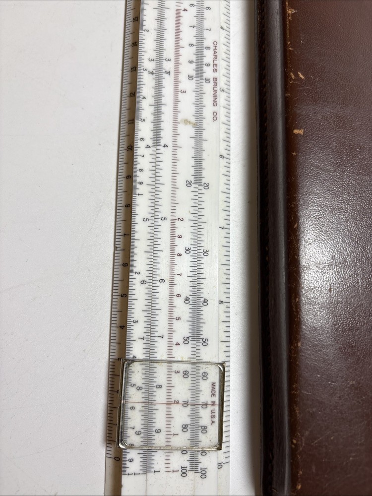 Vintage Charles Bruning Co. 2420 Slide Rule
