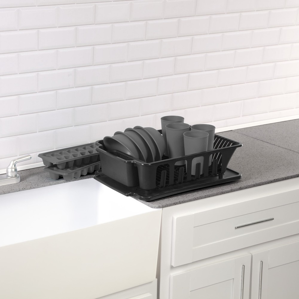 (2 pack 12 Piece Kitchen Set Includes Sinkset Bowls Tumblers Ice Cube Trays
