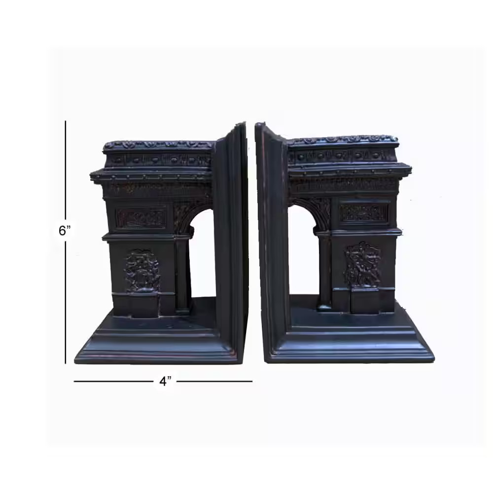 Dark Brown Arc De Triomphe Bookends