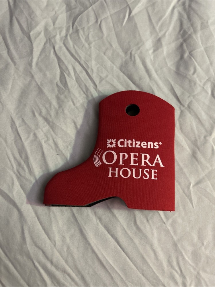 Boot Shaped Red Foam Bottle Cozy