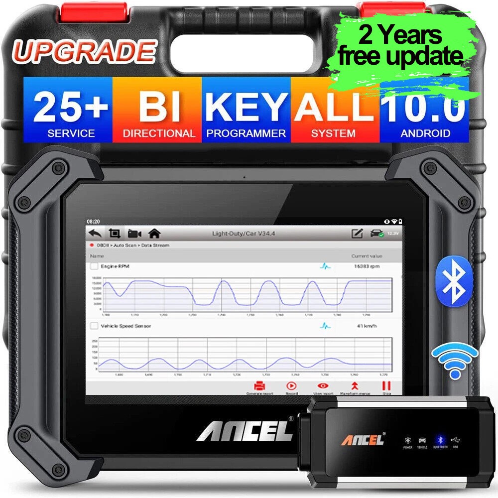 ANCEL V6 PRO Bi-directional OBD2 Scanner All System Diagnostic Key Programming