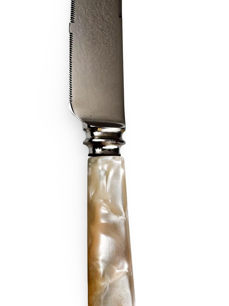 Bride’s knife cake server – Kirk's silverplate, vintage wedding keepsake, 14.5"