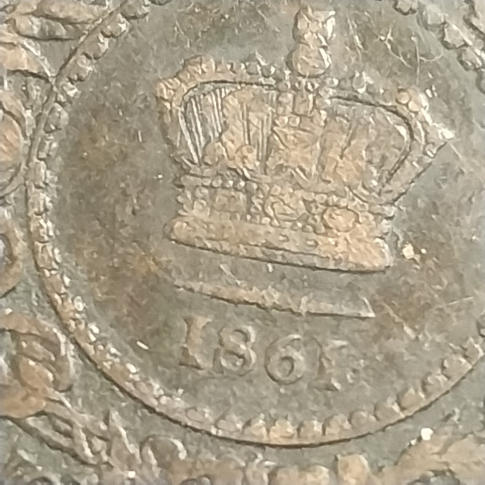 1861 Nova scotia one cent canada