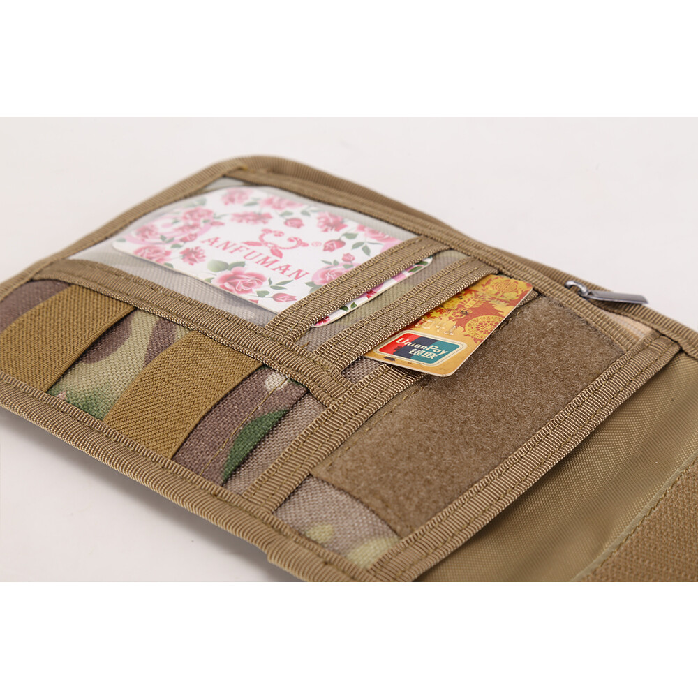 Tactical Cell Phone Pouch Wallet Document Holder Small Chest Hanging Storage Bag