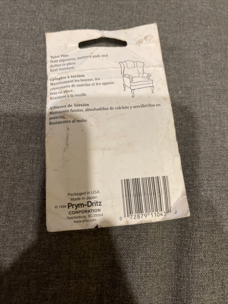 Dritz Twist Pins Size 16 10/Pkg 072879110432