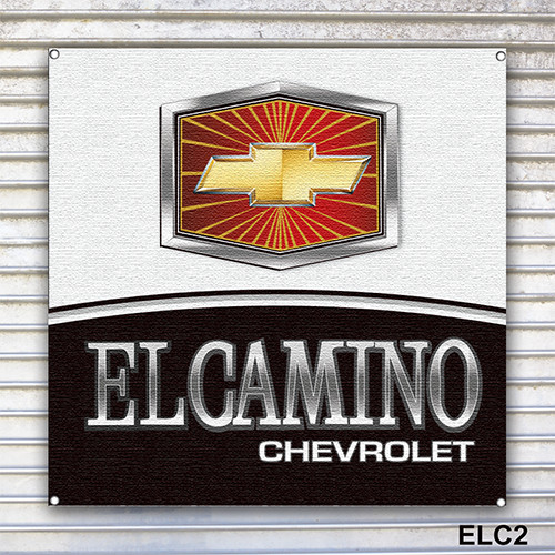 Chevy El Camino Banner Sign Wall Art