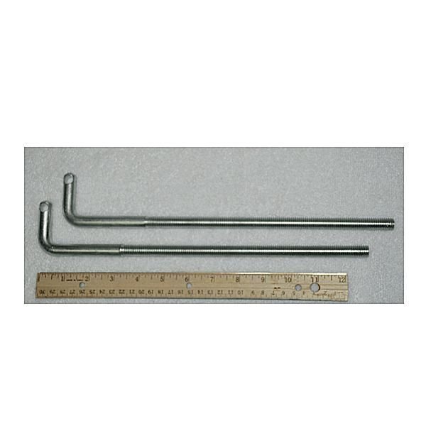 Exit Security SB-P1-1015 Extra Long L Bolts ~12" (Pair)