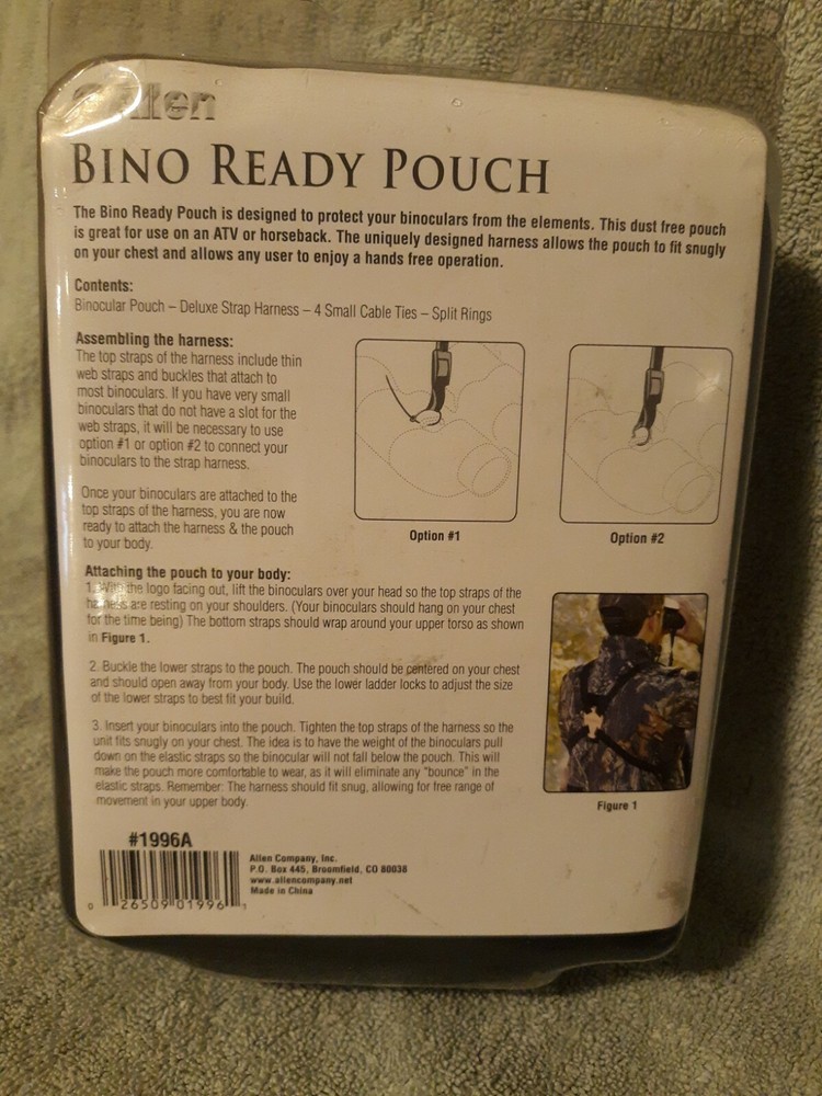 New Bino Ready Pouch - Protects Binoculars - With Deluxe Strap Harness