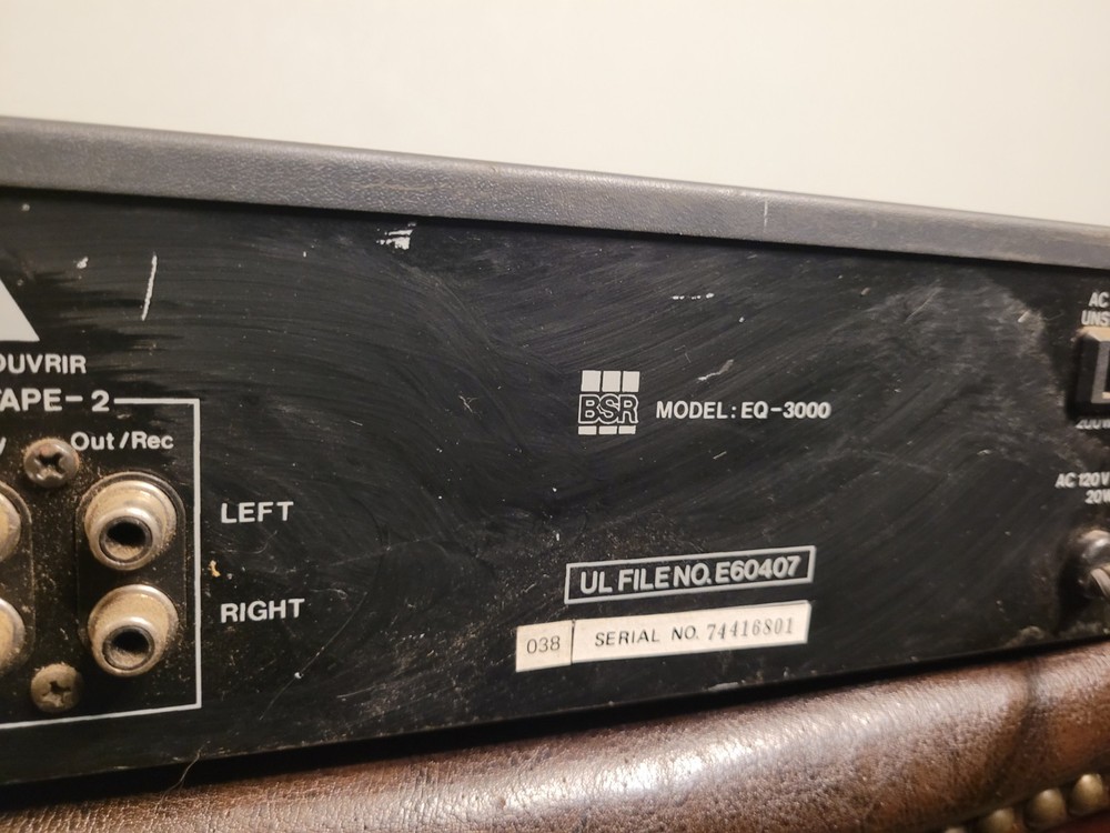 BSR Stereo Frequency Analyzer Spectrum Analyzer EQ-3000