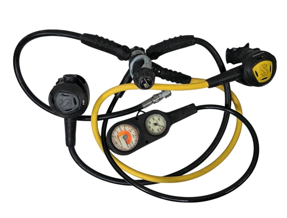 Scubapro MK2 Plus Regulator Set - R295 Octopus - 2-Gauge Console - Untested
