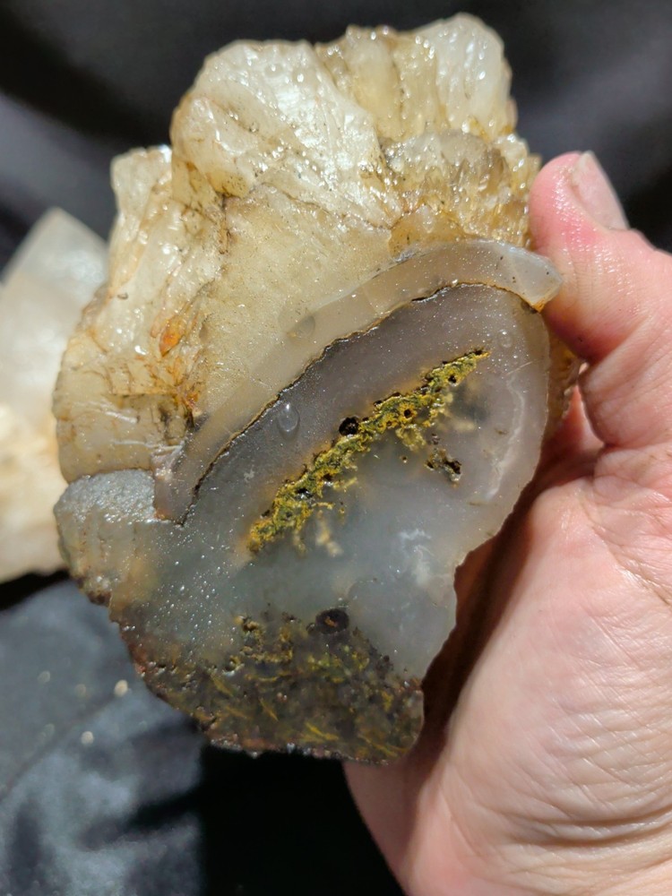 Moss Agate Crystalized Specimen Unpolished (1lb 13oz)