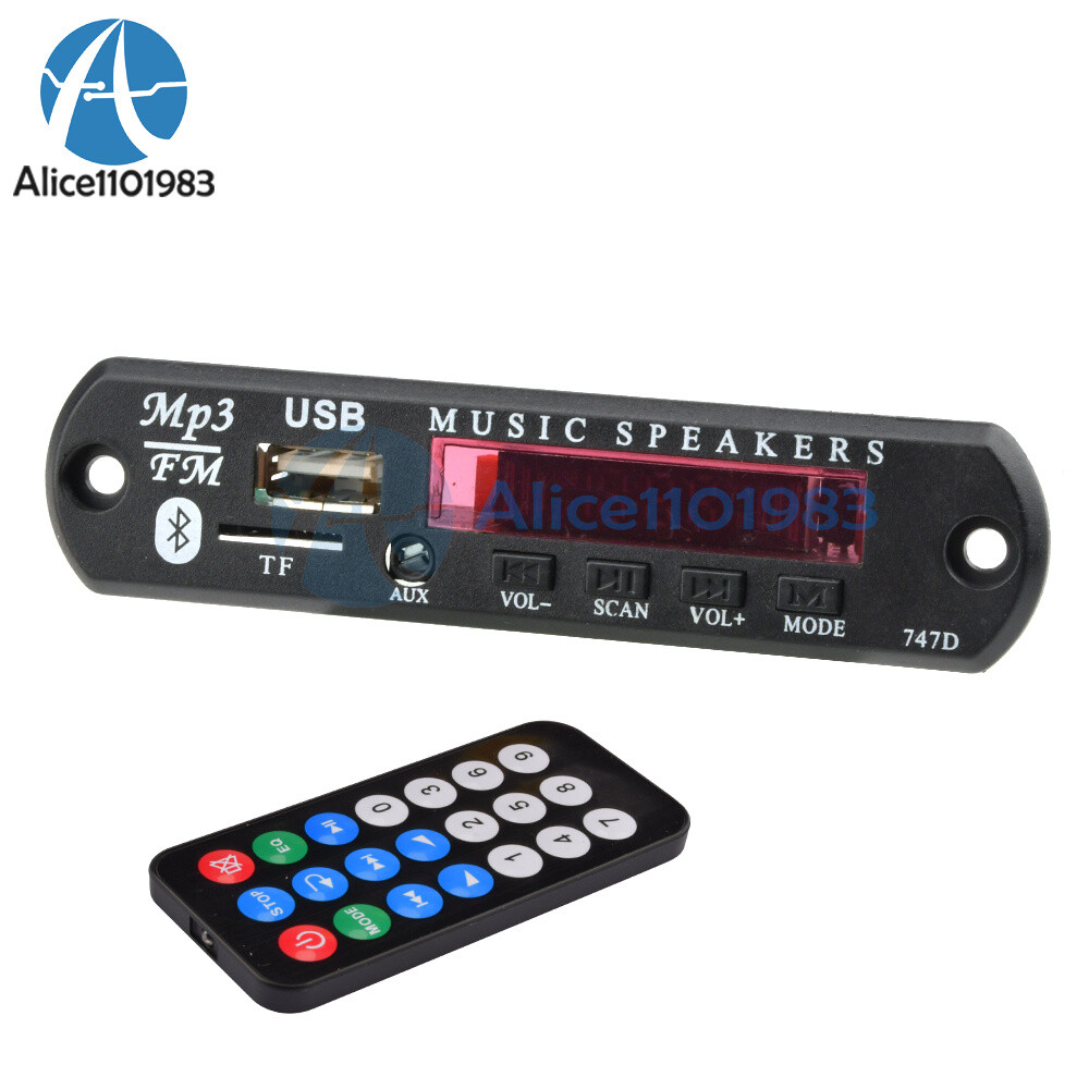 9V 12V Car MP3 WMA Decoder Board Audio Module Bluetooth 5.0 Music Remote Control