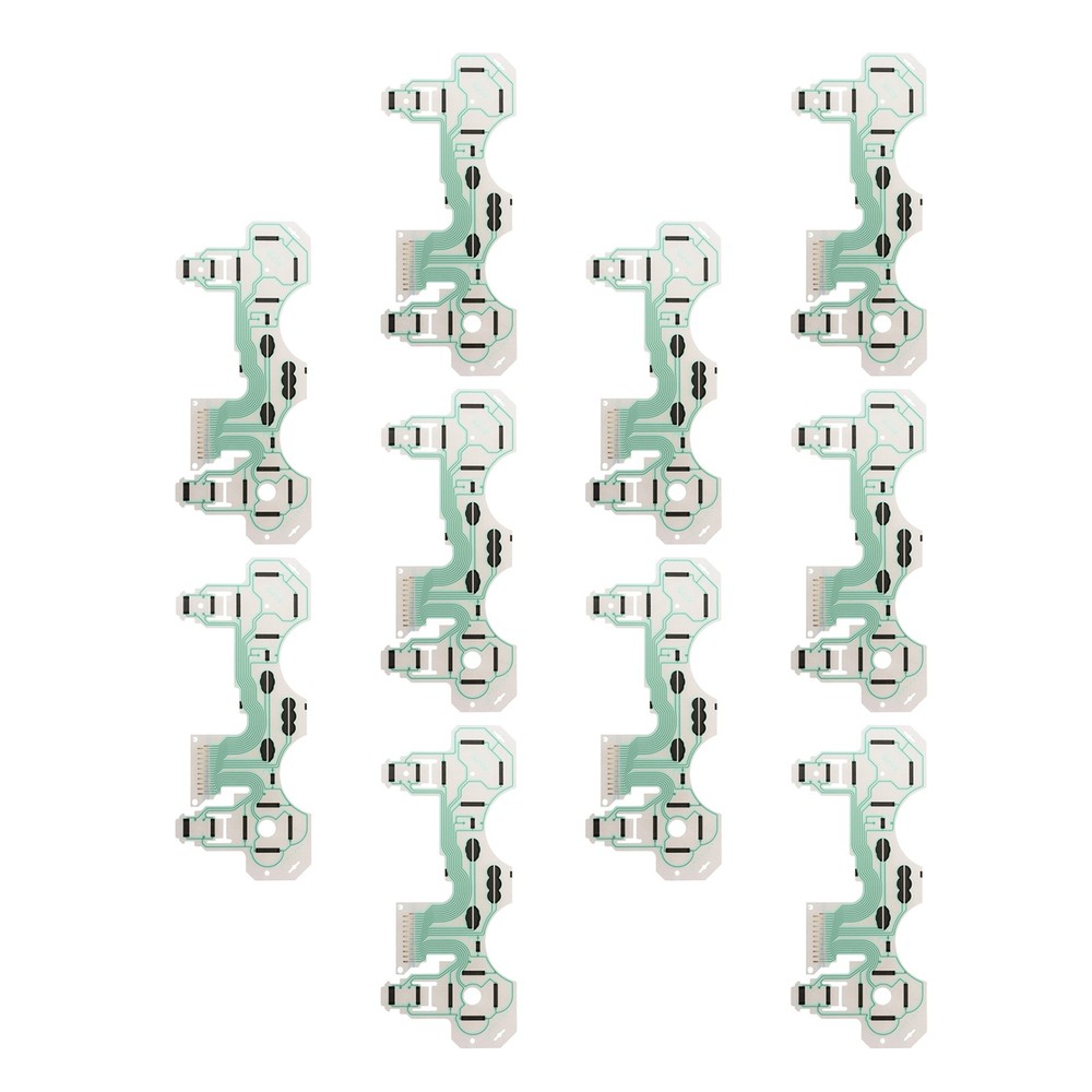 10Pack Ribbon Circuit Conductive Film Keypad For PS3 Controller Dual Shock 3
