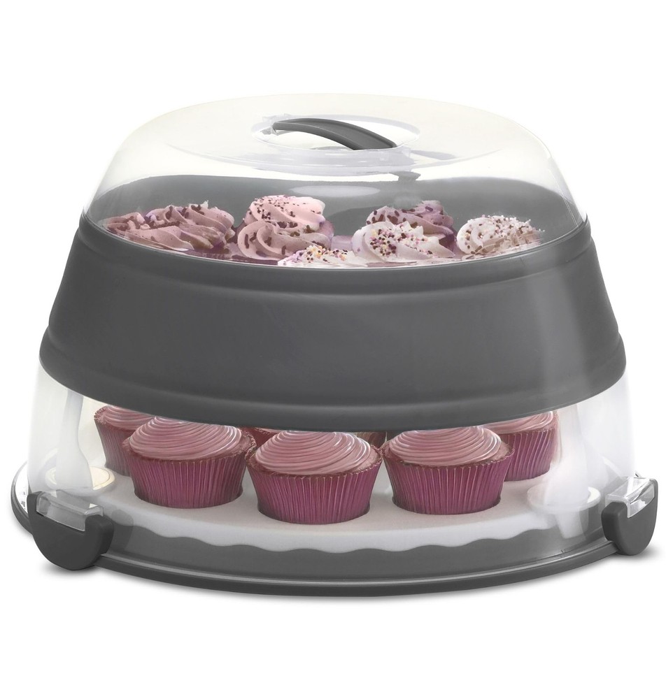 Collapsible Cupcake Carrier  12Cup Capacity, Foldable Design for Easy