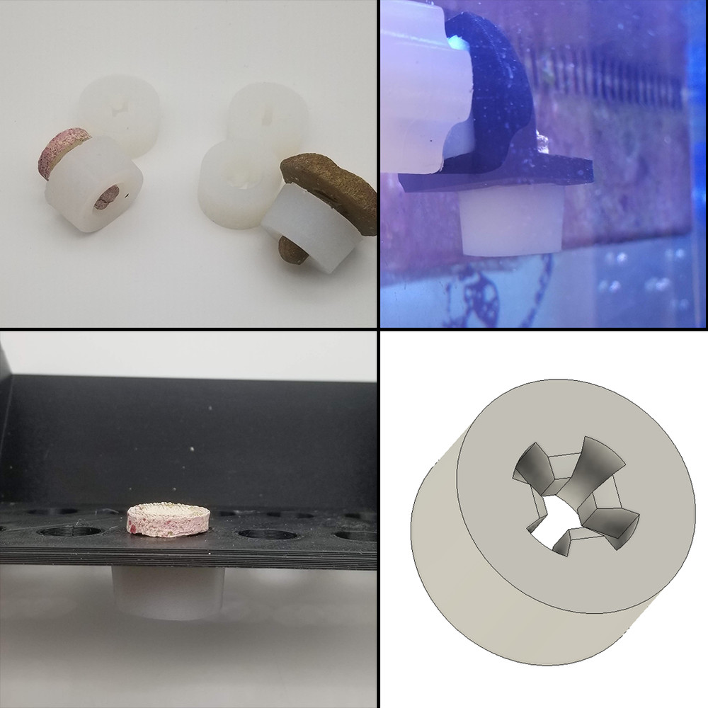 Frag Loc - Reef Aquarium Silicone Frag Plug Locks - 5 Pack