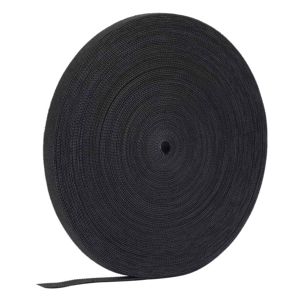 Cable Ties Reusable Straps Cable Wire Management Roll Black Fastening Double ...