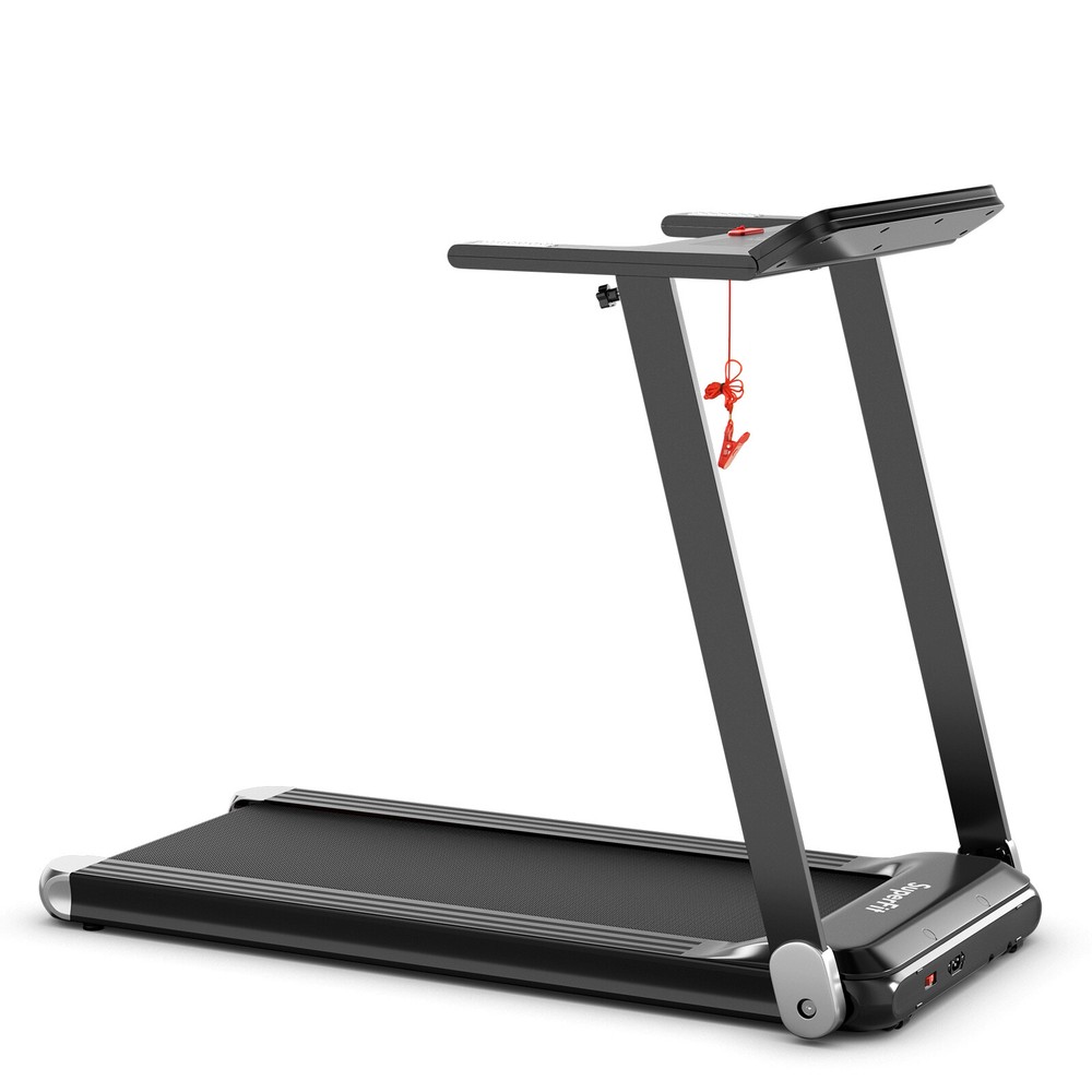 Folding Electric Treadmill Compact Walking Running Machine w/APP Control Speaker