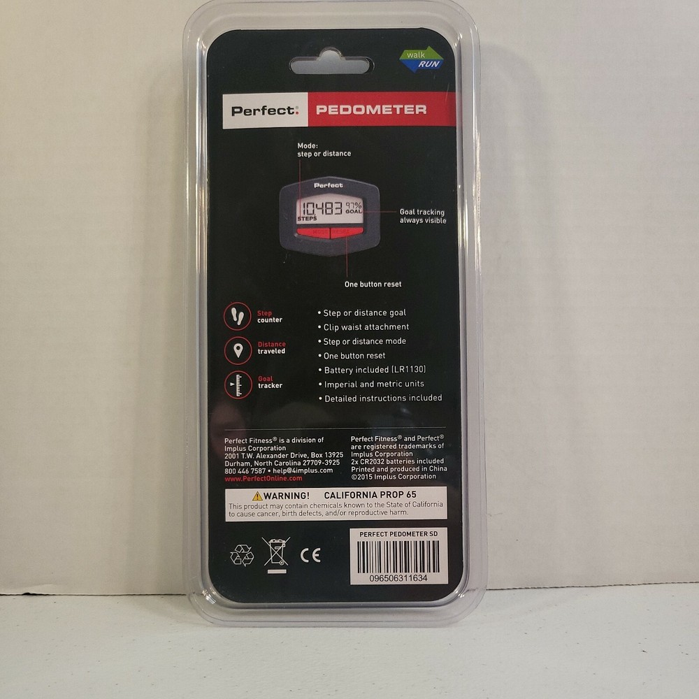 Perfect Pedometer Step Distance New Factory Sealed