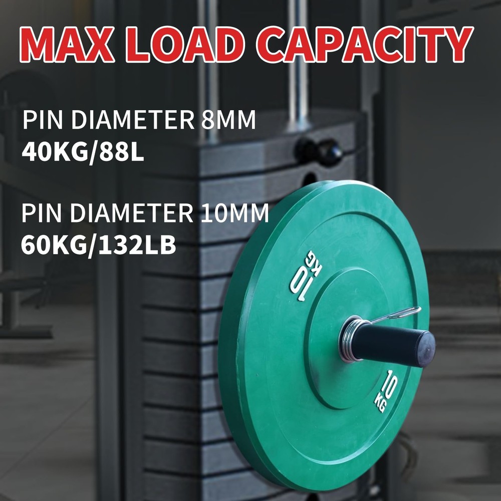 Weight Stack Pin with Spring Clip Extender for Cable Machines Gym Accessories