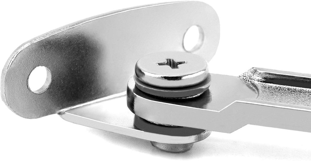 Dual Pack Lid Stay Hinges - Unfinished 40lbs Capacity, Adjustable Angles
