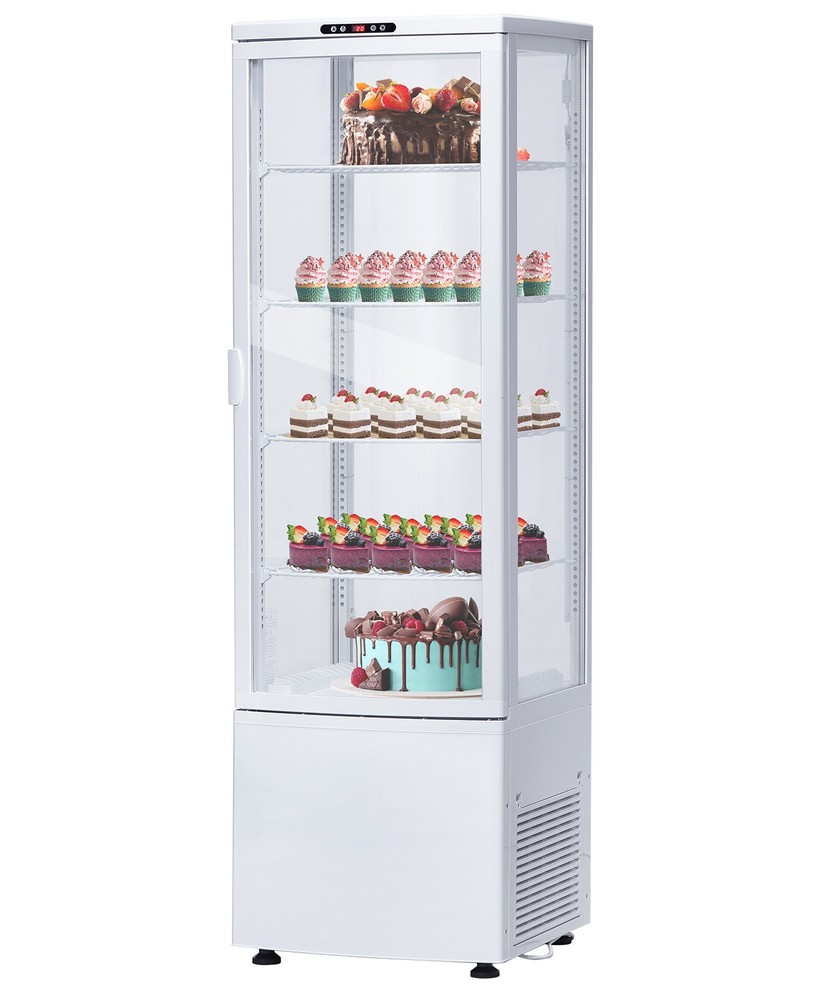 8.4 Cu.Ft Refrigerated Display Case Bakery Countertop Refrigerator w/ LED
