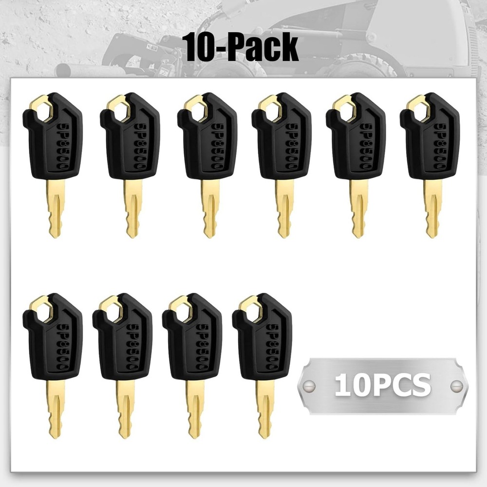 10 Pack 5P8500 Excavator Loader Key For Caterpillar Skid Steer Loader Models
