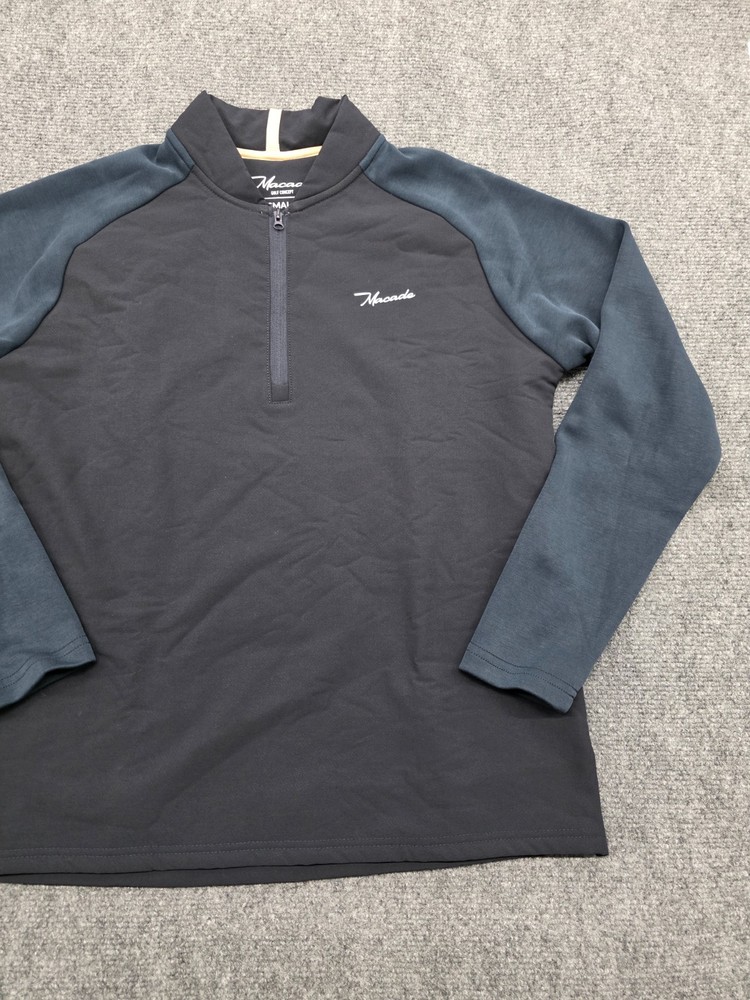 Macade Golf Navy Hybrid Shield TX Quarter Zip Pullover Jacket - S