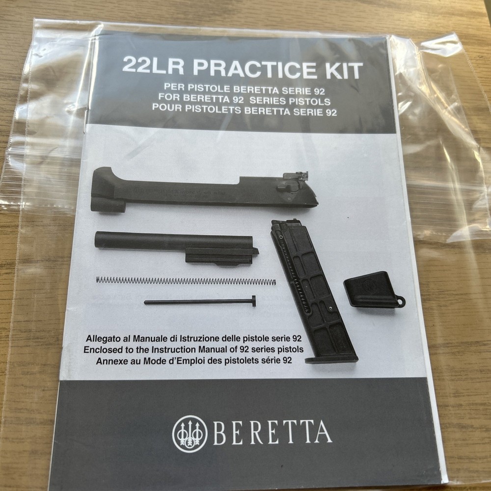 BERETTA 22 LR PRACTICE KIT OWNERS MANUAL