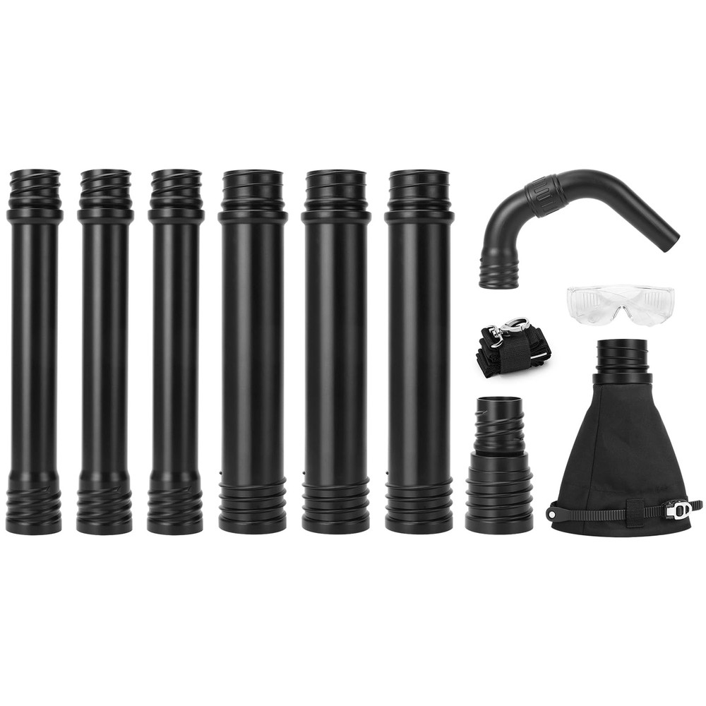 Upgraded Universal Gutter Cleaning Tools for Leaf Blowers with Black