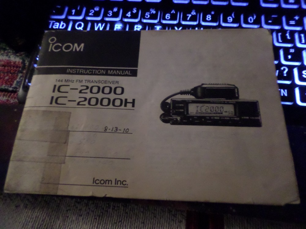 ICOM IC-2000 and IC 2000H Instruction Manual