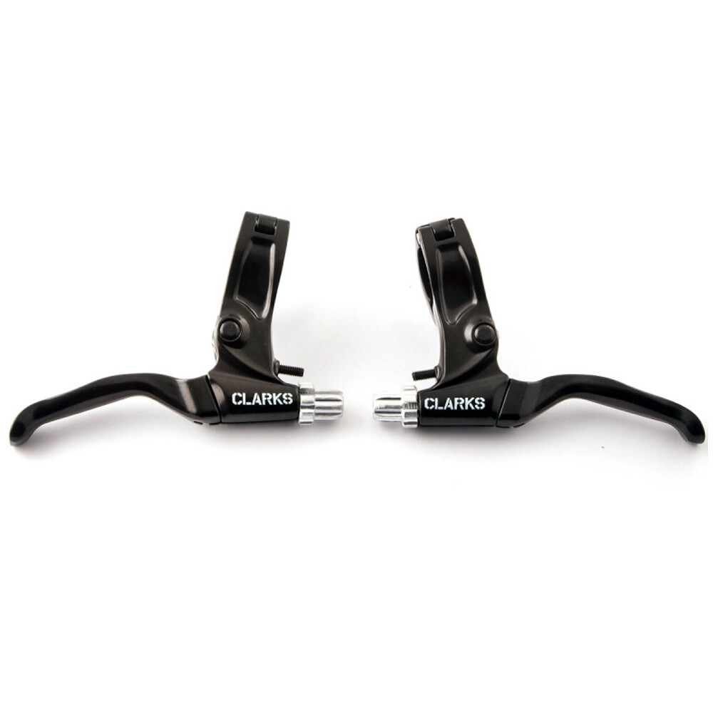 Clarks 370D V-Type Brake Levers Pair Black Alloy Linear Pull & Mechanical Disc