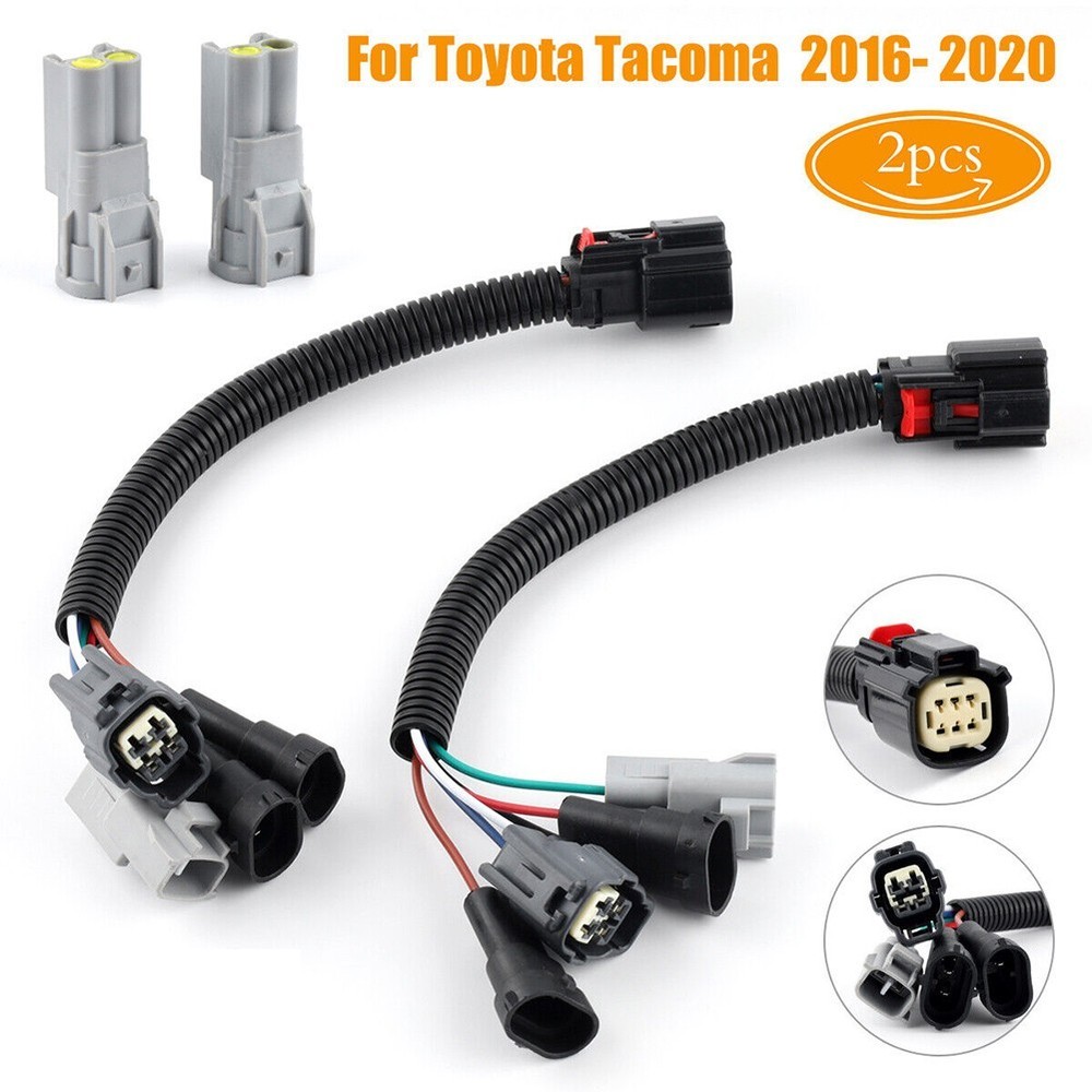 Stable Brightness No Flickering LED Headlight Conversion Connector Adapter Set
