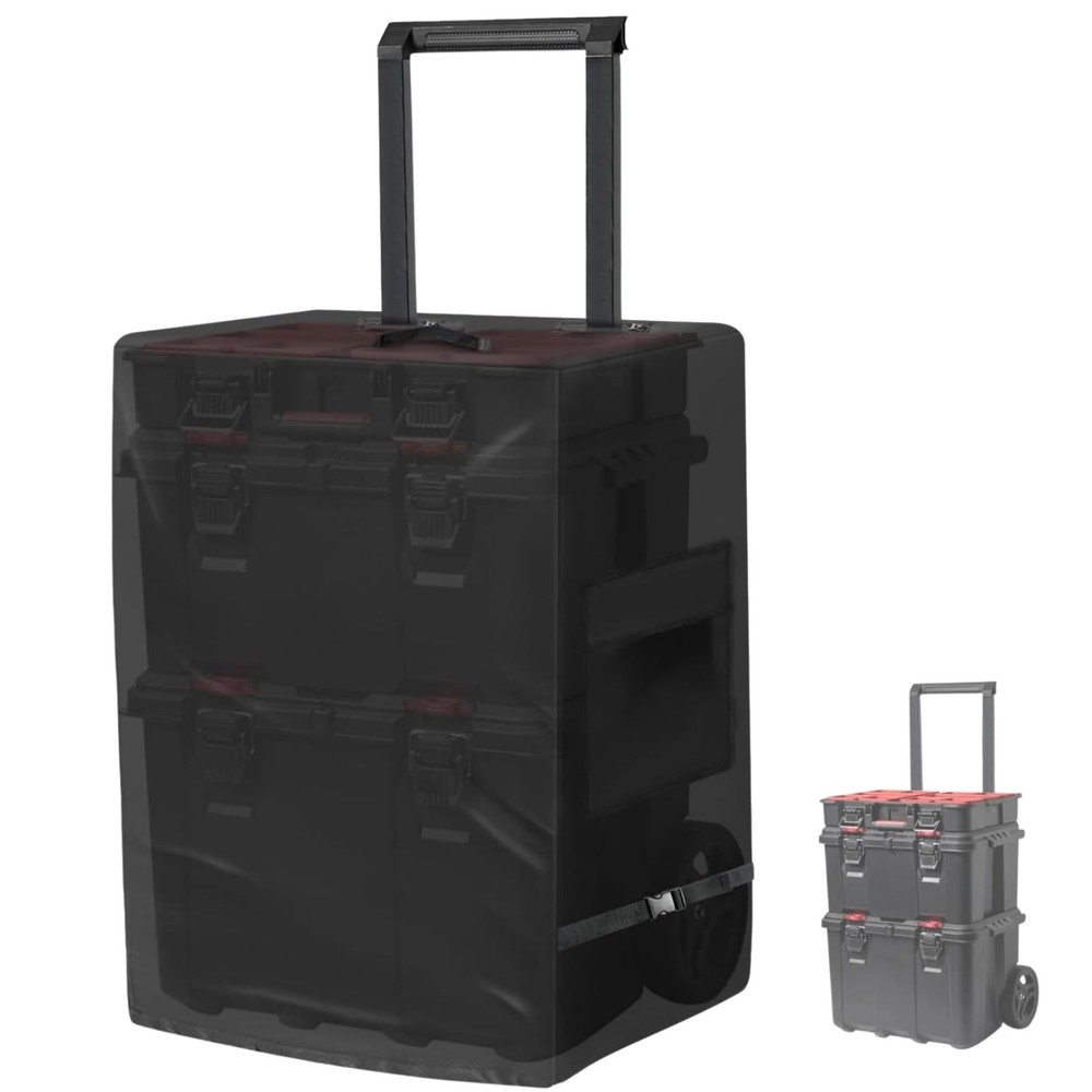 Tool Box Cover for Keter Stack-n-Roll Modular Tools Organizer Stackable 3PC R...