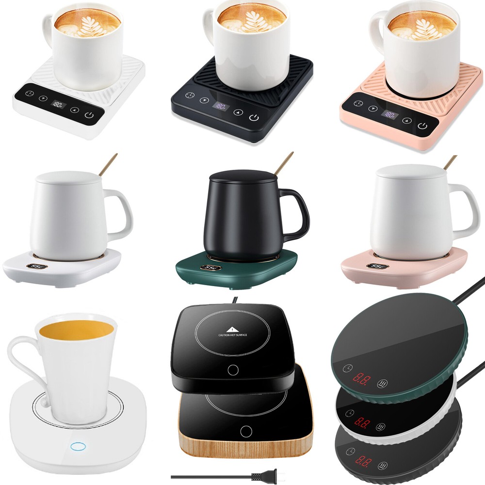Electric Coffee & Tea Warmer Pad – Quick Heating for Mugs Keeps Drinks Warm