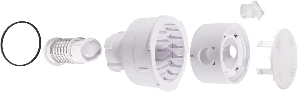 Rotating Head Nozzle Fits for PCC2000 in-Floor Cleaning System / White