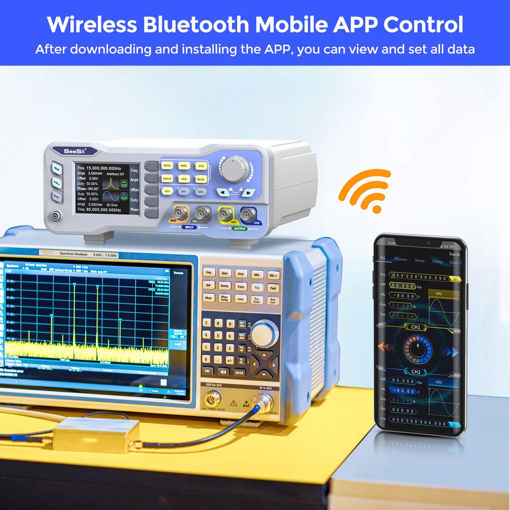 60MHz Dual Channel Signal Source Arbitrary Function Signal Generator 275MSa/s