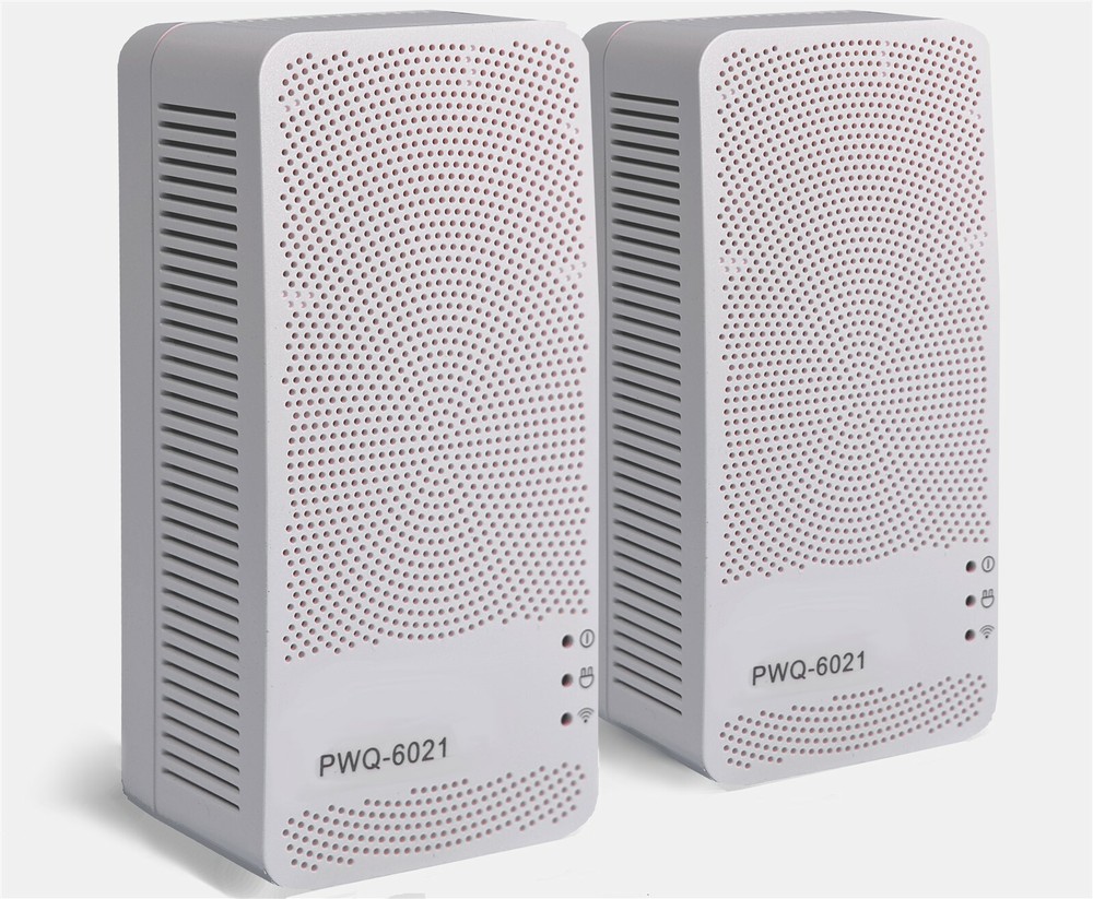 2 Zinwell PowerLine 1 Gbps Internet Wi-Fi Extender Long Distance Solution Kit