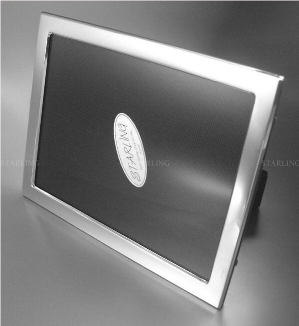 13x18 Photo Frame - Just Plain - Sterling Silver 925 - Frame Width 13 mm (V2)