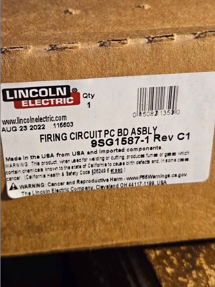 LINCOLN  FIRING BOARD       # G1587-1