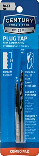 Century Drill 95306 10-24 Tap & #25 Drill Combo
