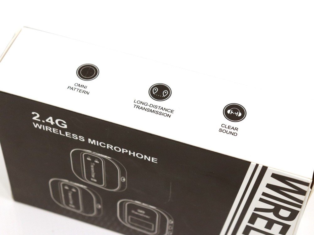 VASSRO 2.4G Wireless Lavalier Microphone 1x Receiver 2x Transmitter