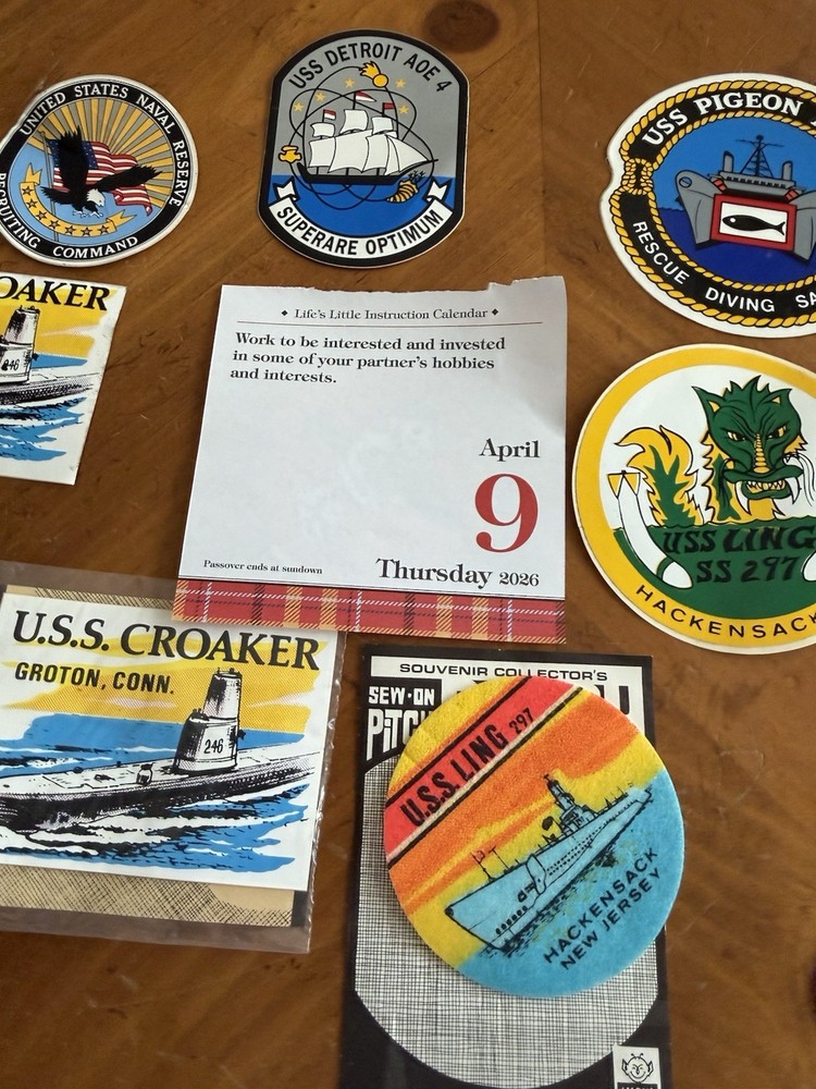 US NAVY STICKER N Patch LOT (10 TOTAL)