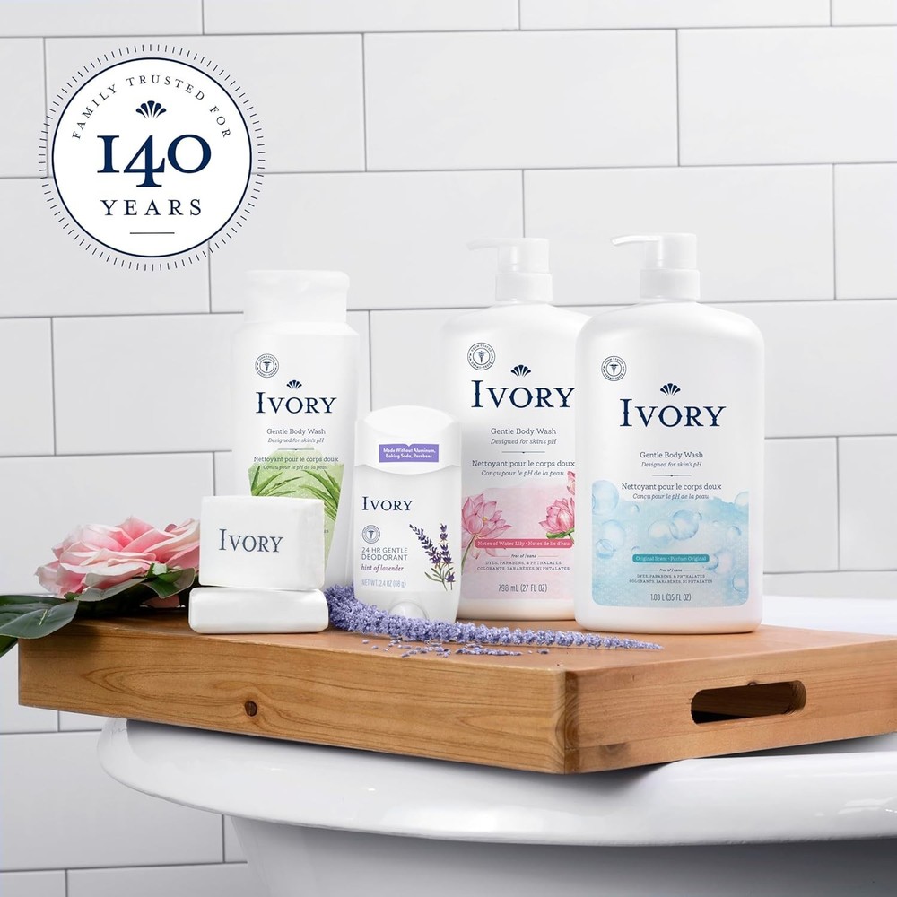 Ivory Gentle Bar Soap Original Scent 3.17 Oz., 2 Count