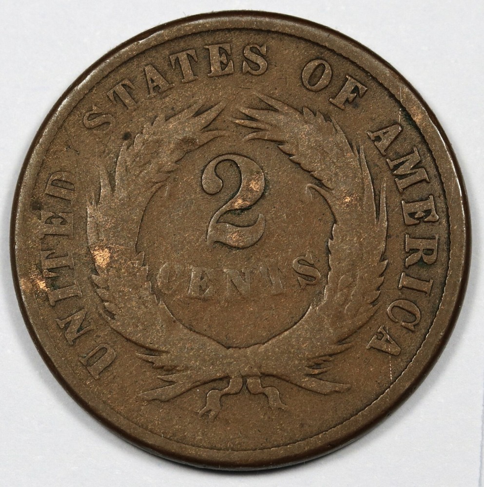 1871 2 Cent Piece. Good. 171172