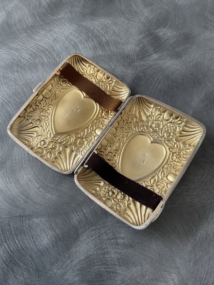 RARE SUPERB SOLID SILVER VICTORIAN CIGARETTE CASE WILLIAM THORNEYWORK 1897 84g