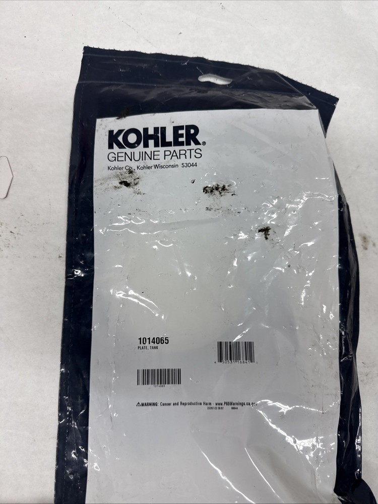 KOHLER, 1014065, BACK PLATE TANK FOR CIMARRON TOILETS NEW