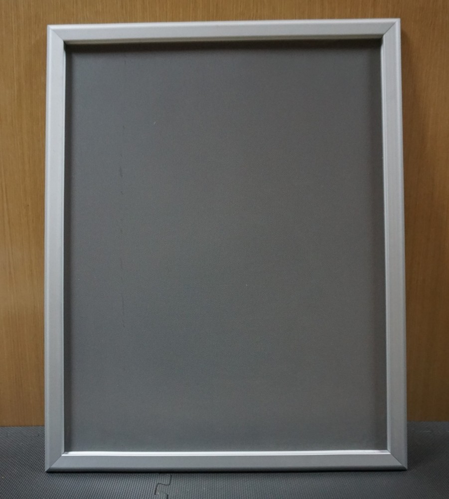 22 X 28 Aluminum Front Loading Wall Mount Poster Holder, New, Silver