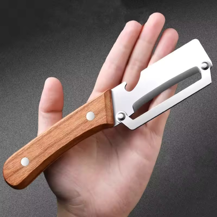 Wooden Vegetable Peeler Multi Function Kitchen Fruit Carrot Orange