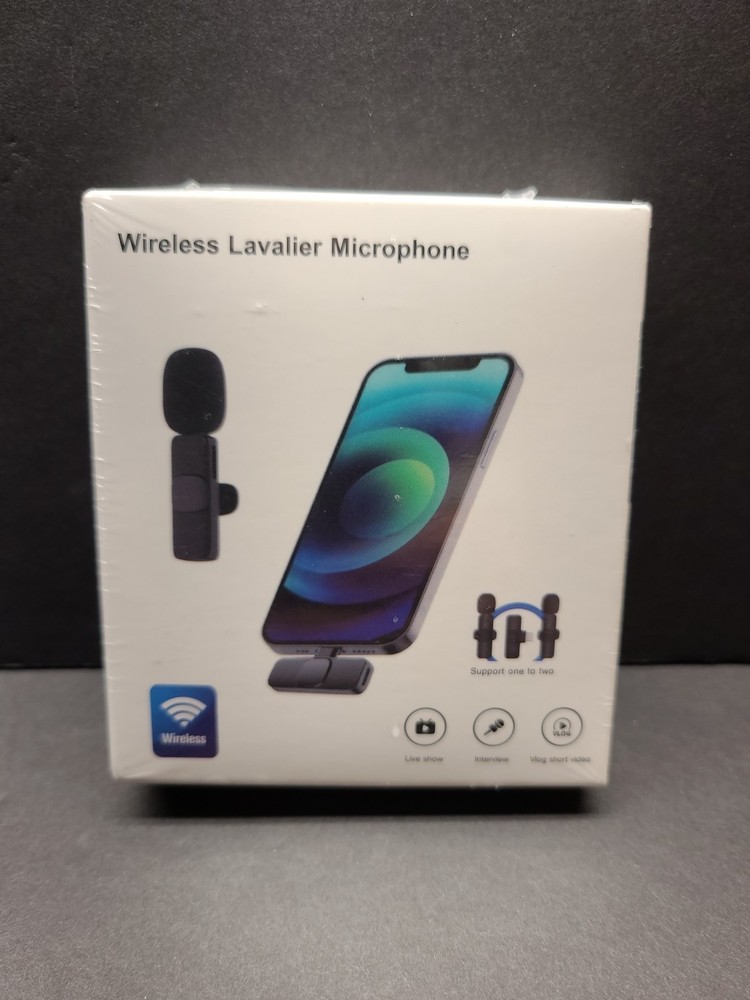 2 Pack iPhone Wireless Lavalier Microphones
